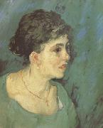 Vincent Van Gogh Portrait of a woman in Blue (nn04) oil